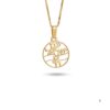 Am Yisrael Chai round pendant necklace, handmade in Israel