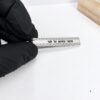 Engraved Tie Clip Sterling Silver, Western Wall Brick Border, Hebrew or English Text, 60mm - handmade in Israel