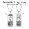 Western Wall Dog Tag Necklace Sterling Silver, Hebrew Verse Engraving, 40mm Pendant - handmade in Israel