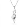 Israel Map Necklace Sterling Silver, Star of David, No Other Country or Custom Engraving - handmade in Israel