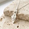 Israel Map Necklace Sterling Silver, Star of David, No Other Country or Custom Engraving - handmade in Israel