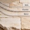 925 sterling silver or gold plated chain, made in Israel