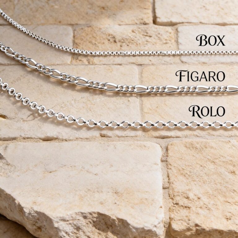 925 sterling silver or gold plated chain, made in Israel