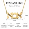 Hebrew Mama Necklace Sterling Silver, Ima Pendant Engraved with Kids Names, 32mm - handmade in Israel