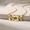 Hebrew Mama Necklace Sterling Silver, Ima Pendant Engraved with Kids Names, 32mm - handmade in Israel