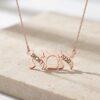 Hebrew Mama Necklace Sterling Silver, Ima Pendant Engraved with Kids Names, 32mm - handmade in Israel
