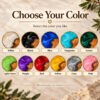 Epoxy resin color chart for the custom Hanukkah menorah, 11 colors