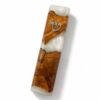 White epoxy olive wood mezuzah case, Style 2, on a white background - each piece is one of a kind